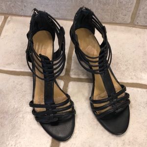 Nine West black sandals